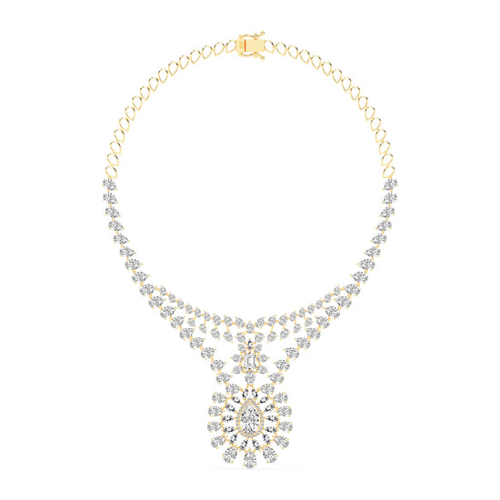 Majestic Bloom Diamond Necklace
