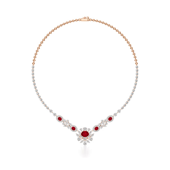 Regal Ruby Radiance Necklace