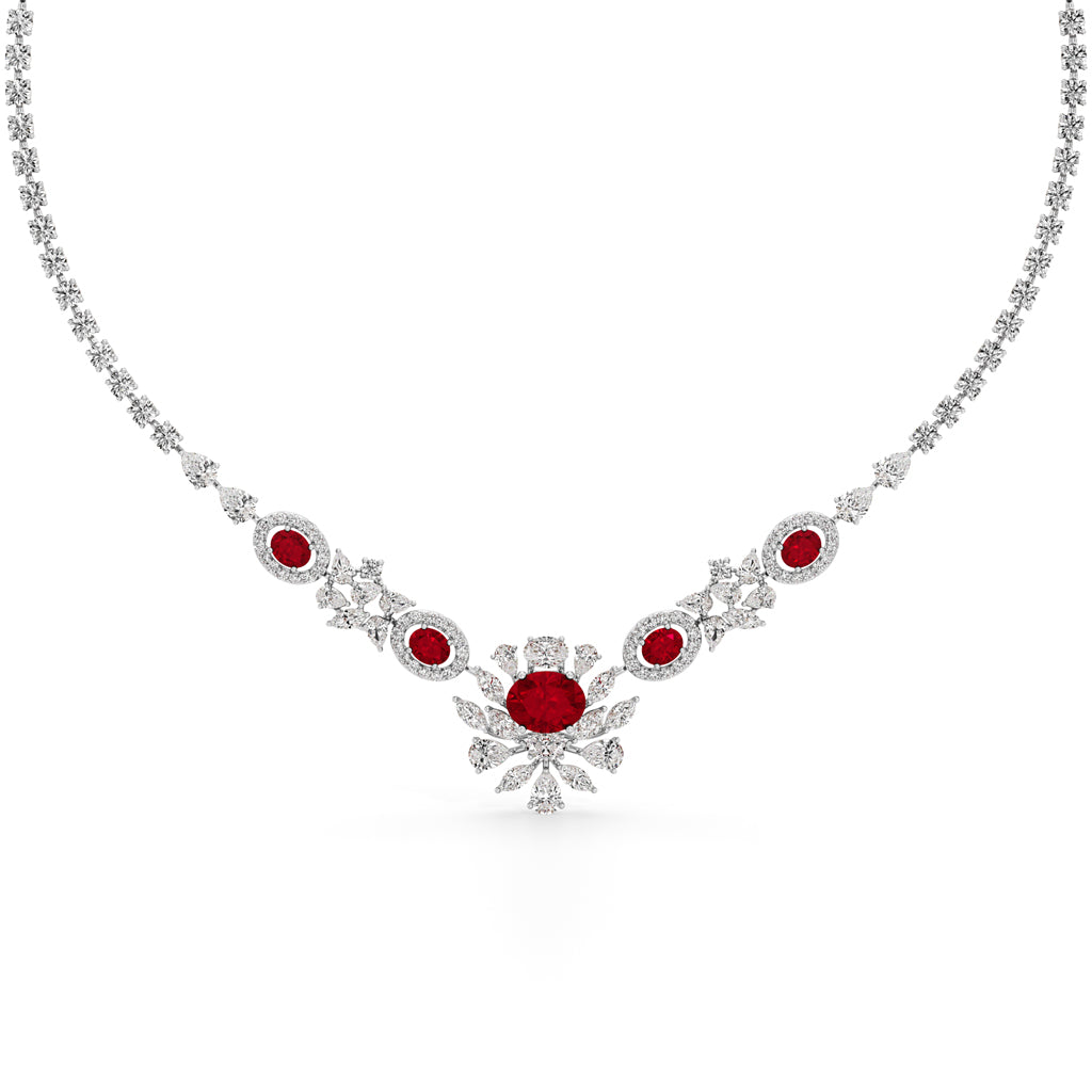 Regal Ruby Radiance Necklace