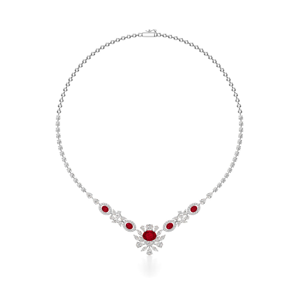 Regal Ruby Radiance Necklace