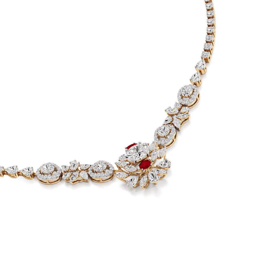 Regal Ruby Radiance Necklace