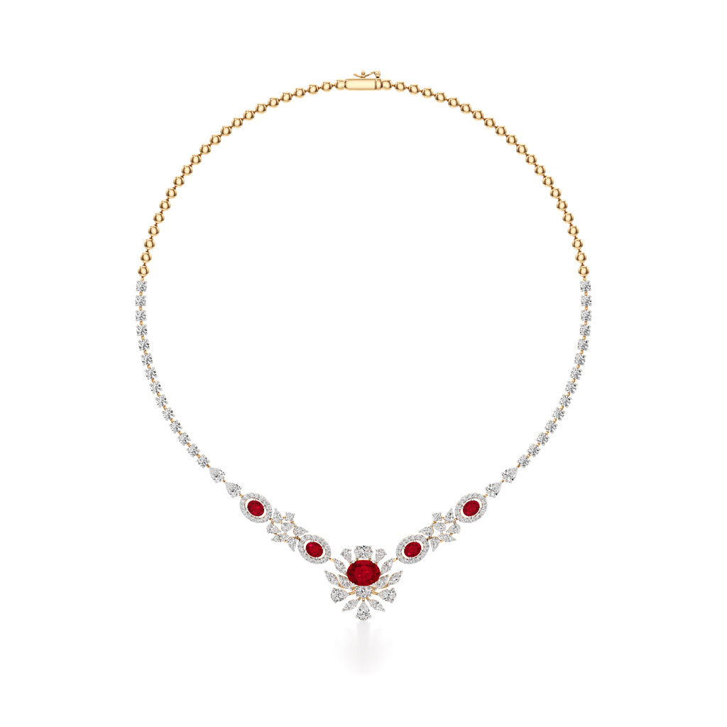 Regal Ruby Radiance Necklace