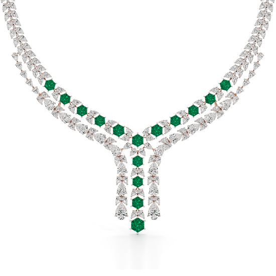 Majestic V-Shape Designer Necklace