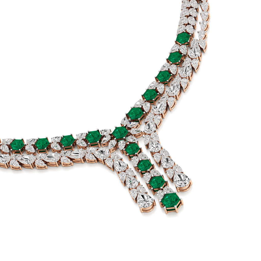 Majestic V-Shape Designer Necklace