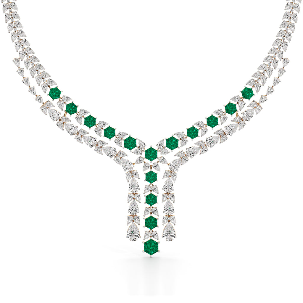 Majestic V-Shape Designer Necklace