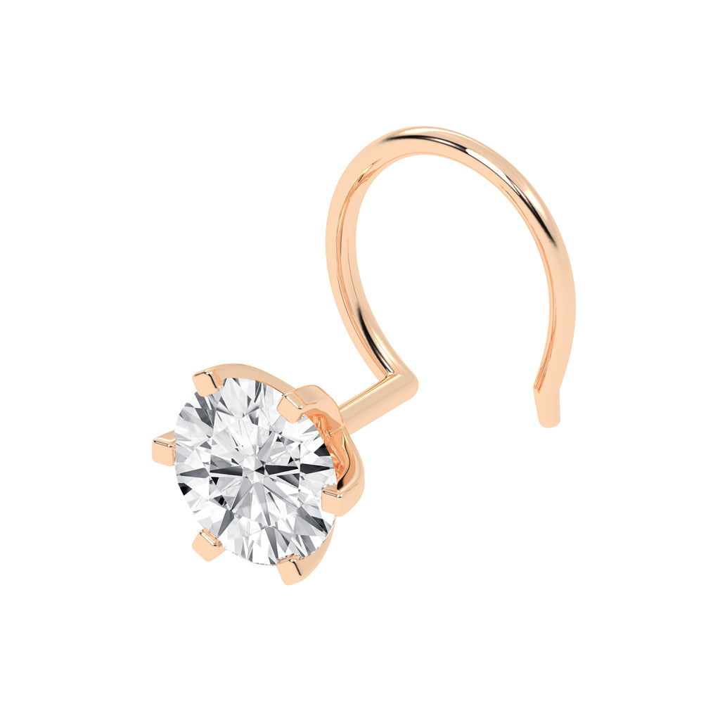 Brilliant Solitaire Nose Pin
