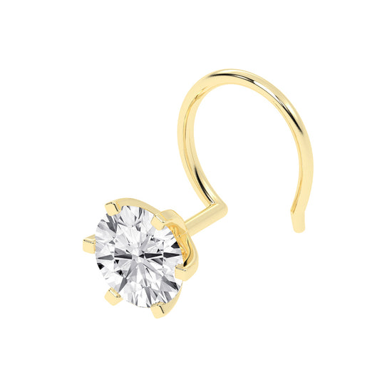 Brilliant Solitaire Nose Pin