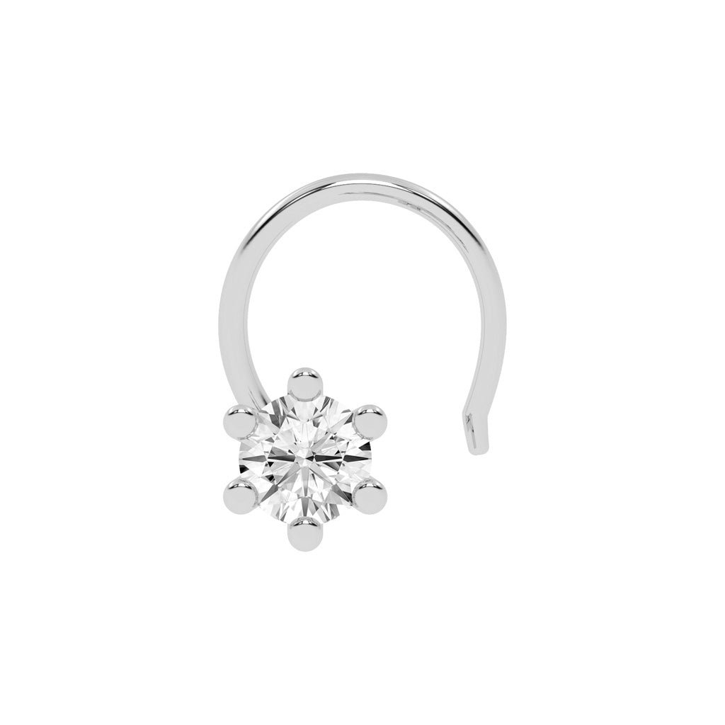 Celeste Bloom Floral Spark Diamond Nose Pin