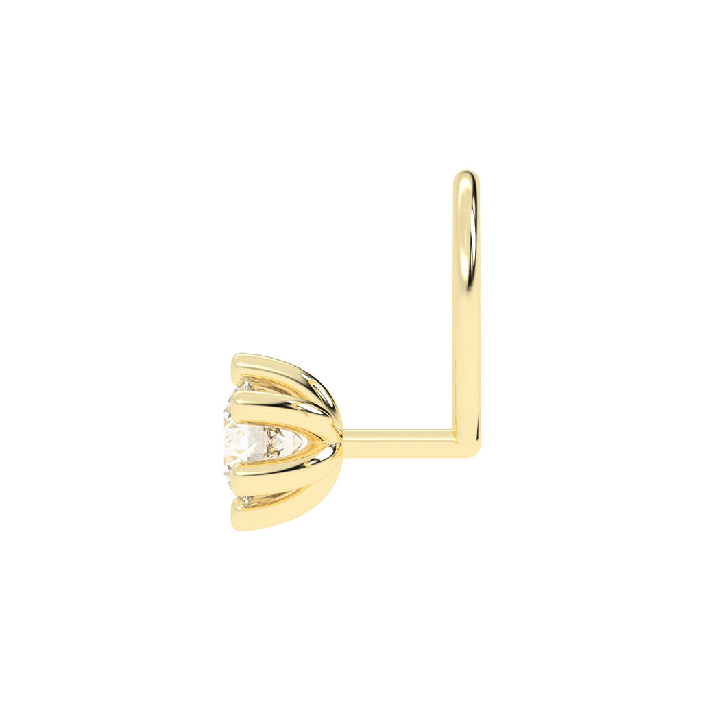 Celeste Bloom Floral Spark Diamond Nose Pin