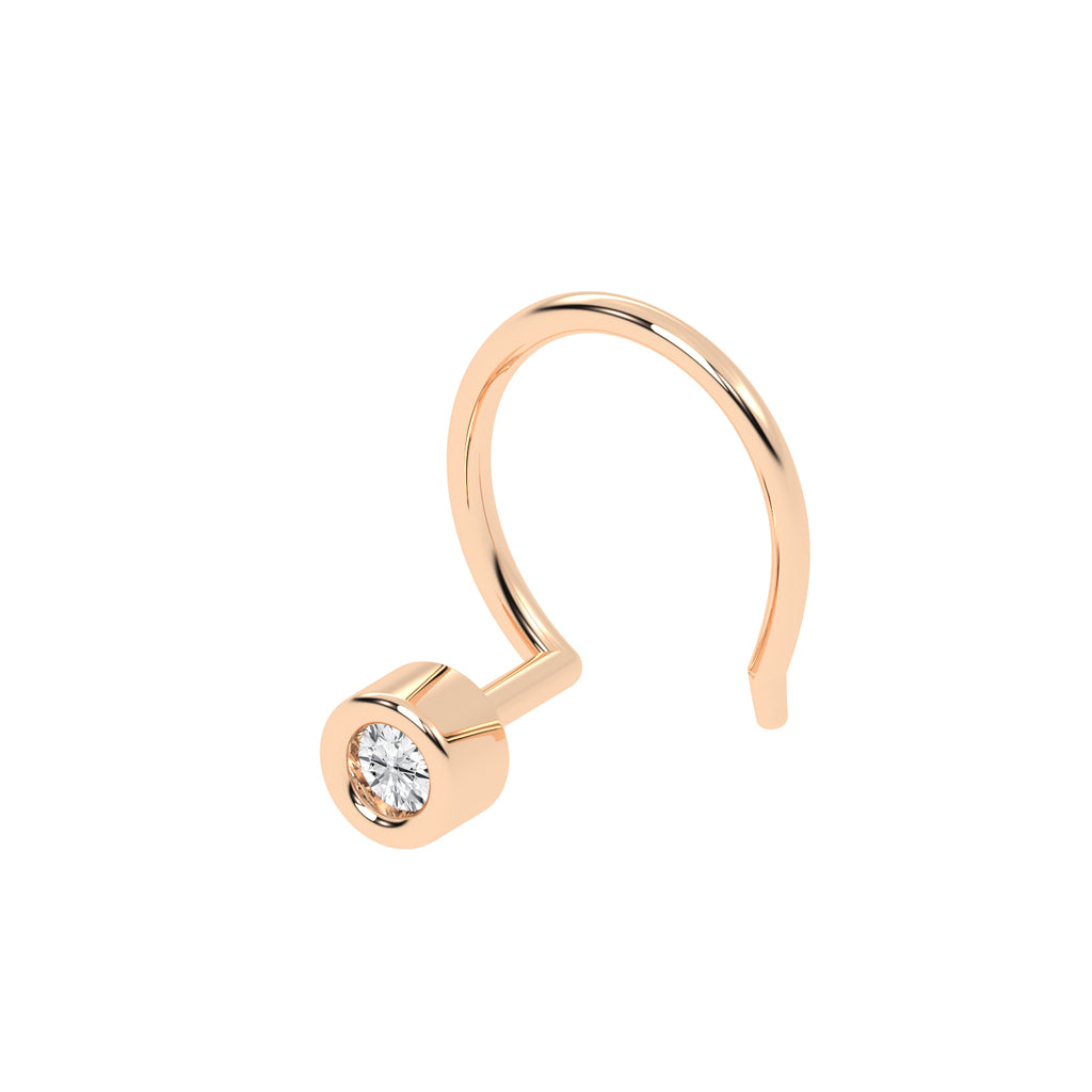 Tarini Light Round Diamond Nose Pin