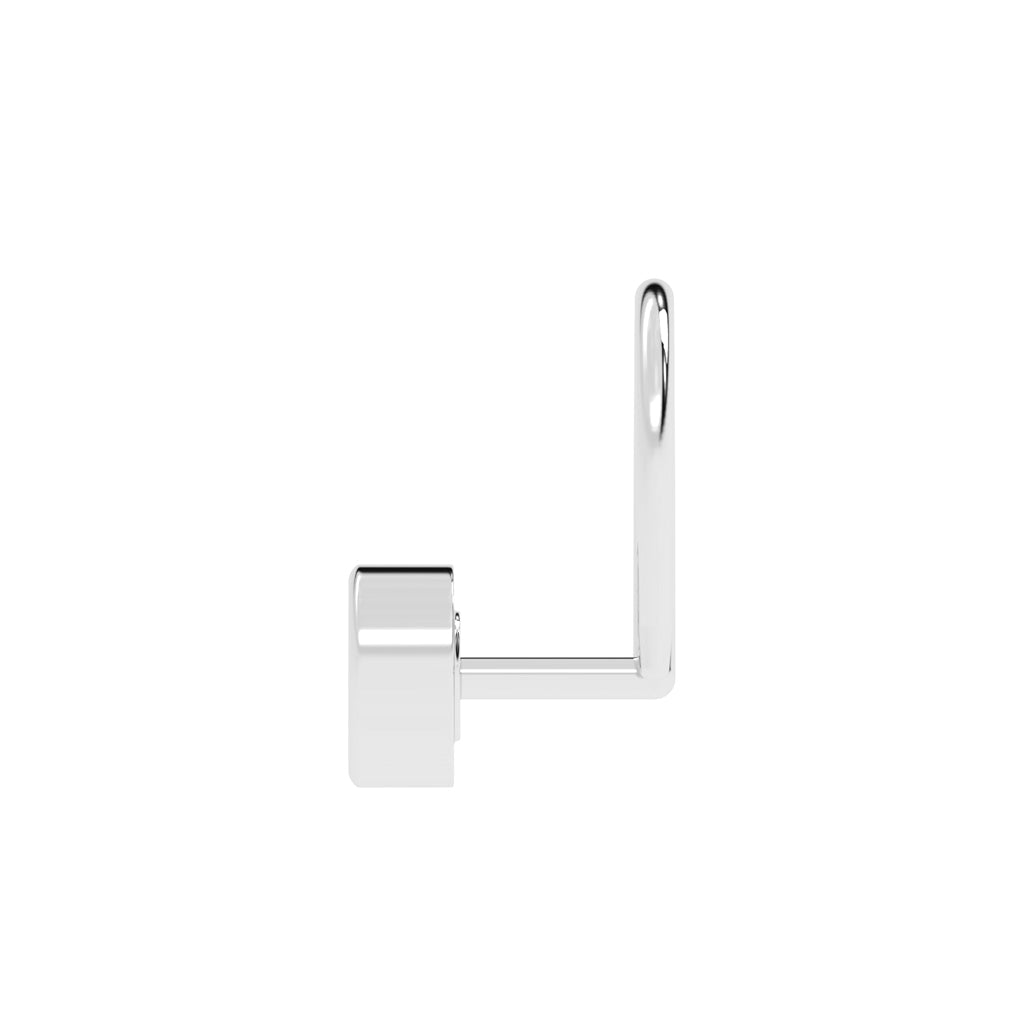 Dazzling Diamond Bezel Set Nose Pin