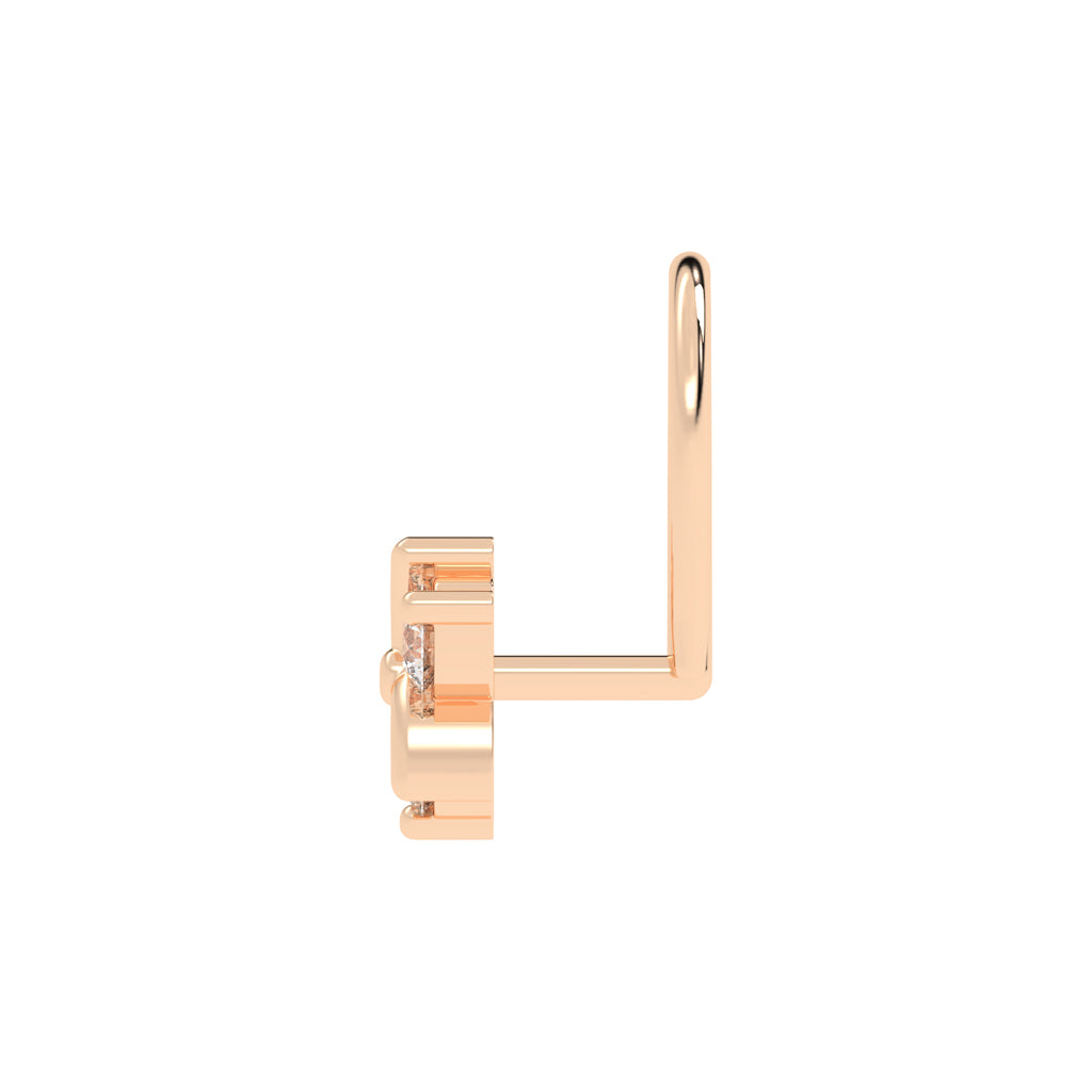 Tri-Sparkle Diamond Blossom Nose Stud