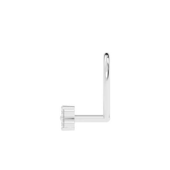 Dainty Floral Diamond Nose Pin