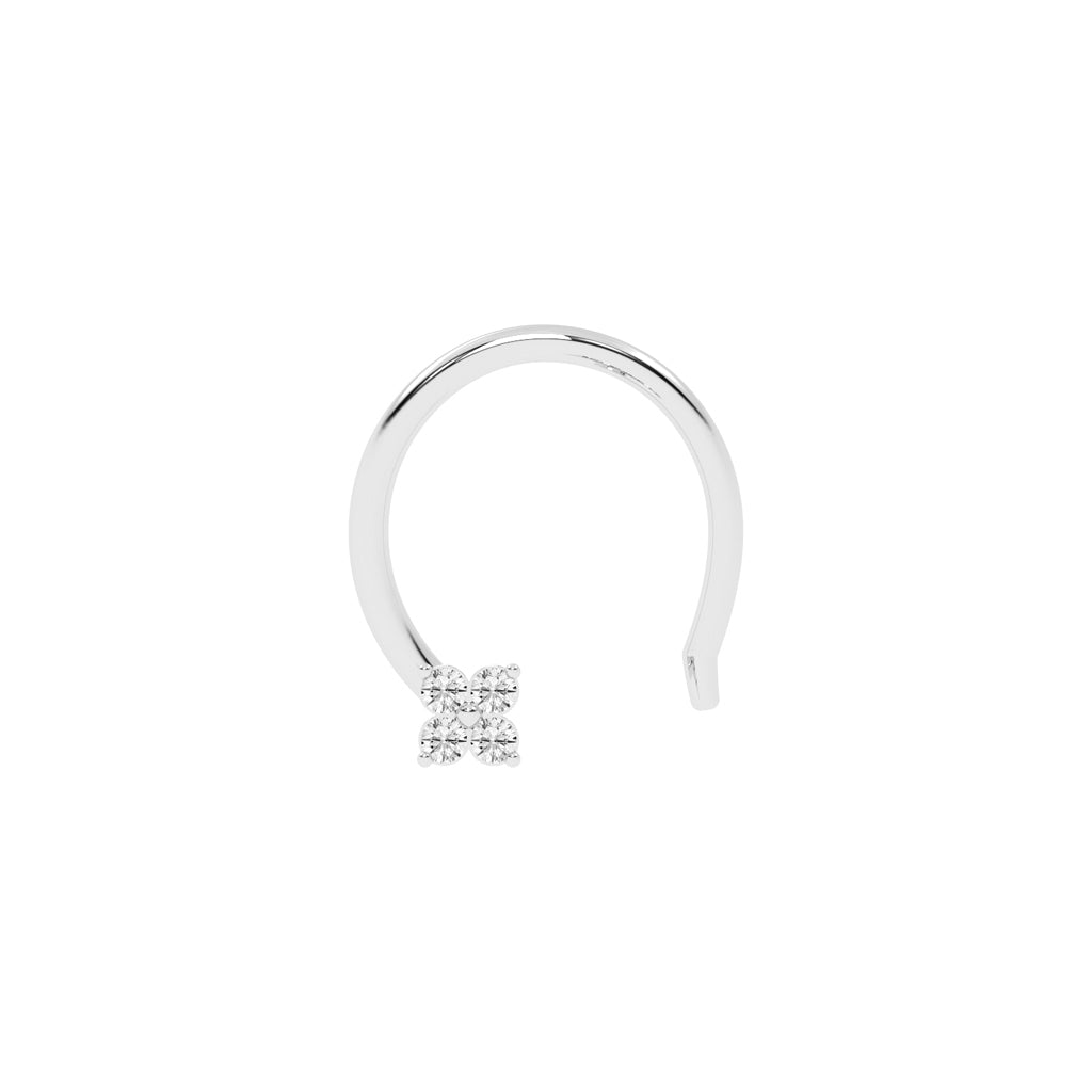 Petite Diamond Cluster Nose Ring