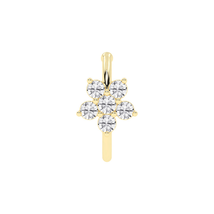 Blooming Diamond Floral Nose Pin