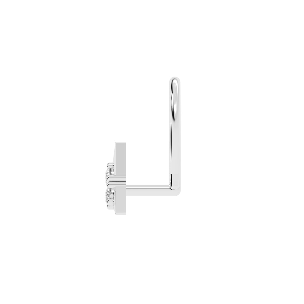 Sparkling Triangle Diamond Nose Pin