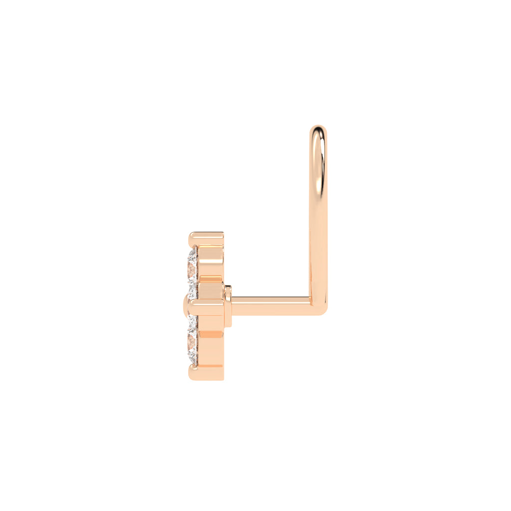 Luminous Petal Bloom Nose Pin