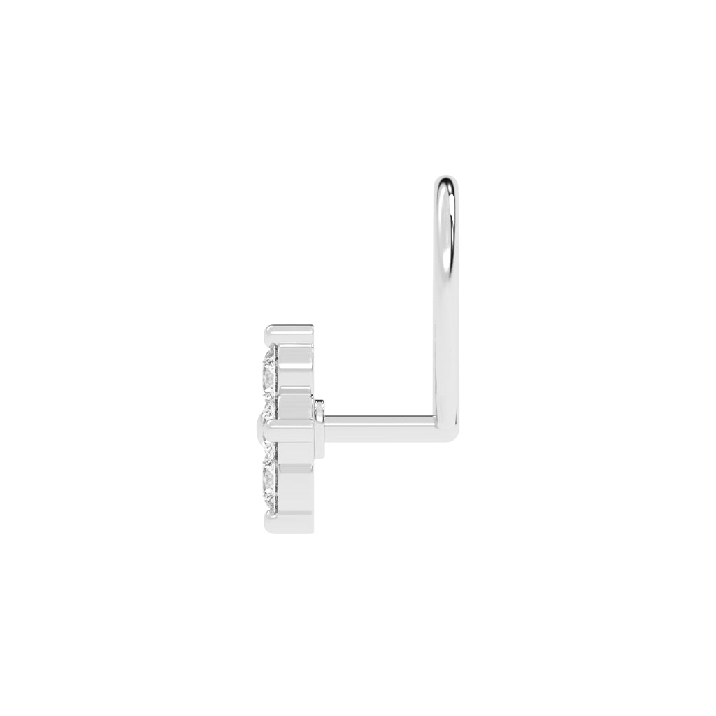 Luminous Petal Bloom Nose Pin