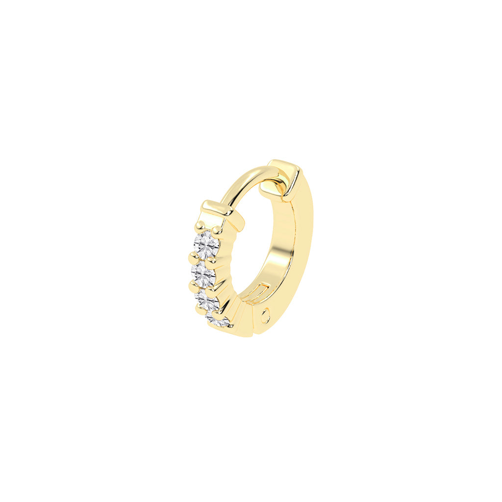 Radiant Cascade Line Nose Pin