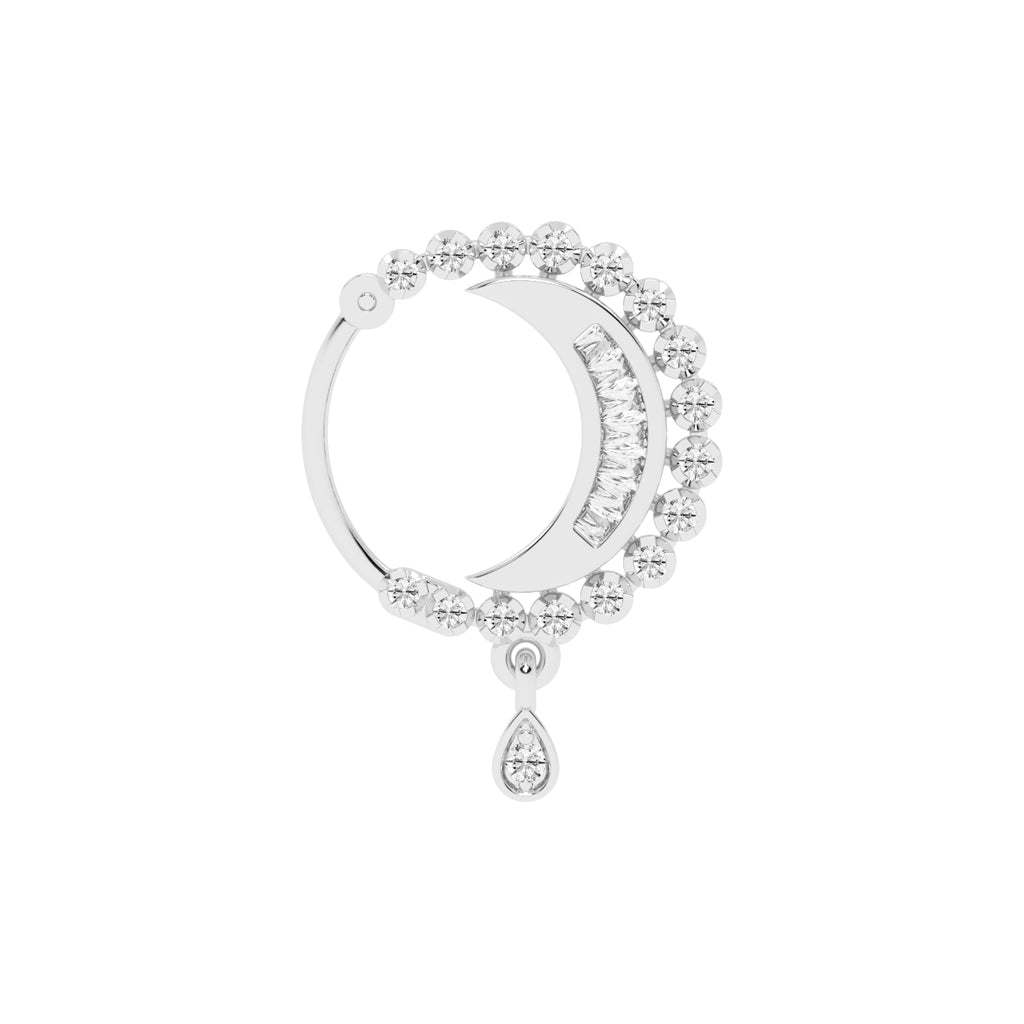 Lunar Glow Dangler Nose Pin