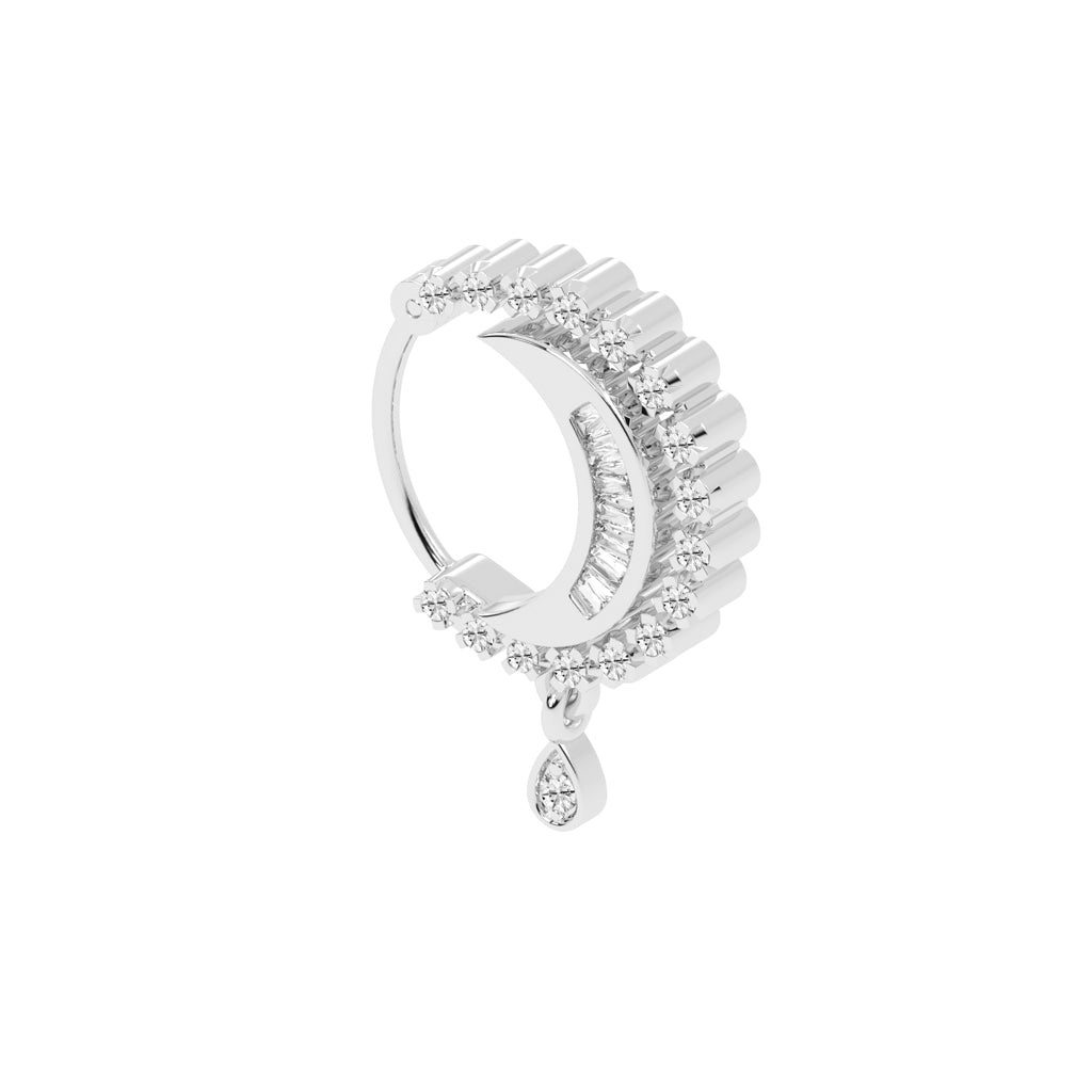 Lunar Glow Dangler Nose Pin