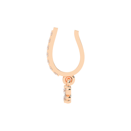 Dazzling Cluster Drop Nose Pin