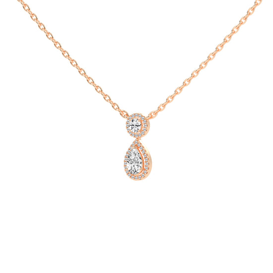 Brielle Teardrop Pear Cut Fancy Lab Diamond Pendant