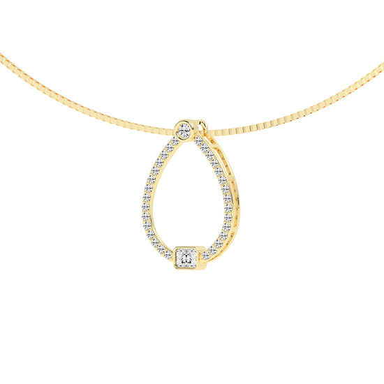 Juna Open Round Cut Delicate Lab Diamond Pendant
