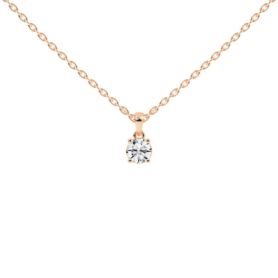 Divinity round cut solitaire lab diamond Pendant