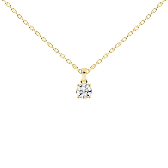 Divinity round cut solitaire lab diamond Pendant