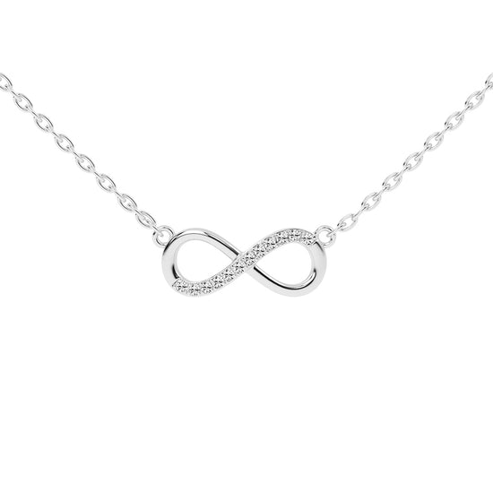 Ravella Infinity round cut casual lab diamond Pendant