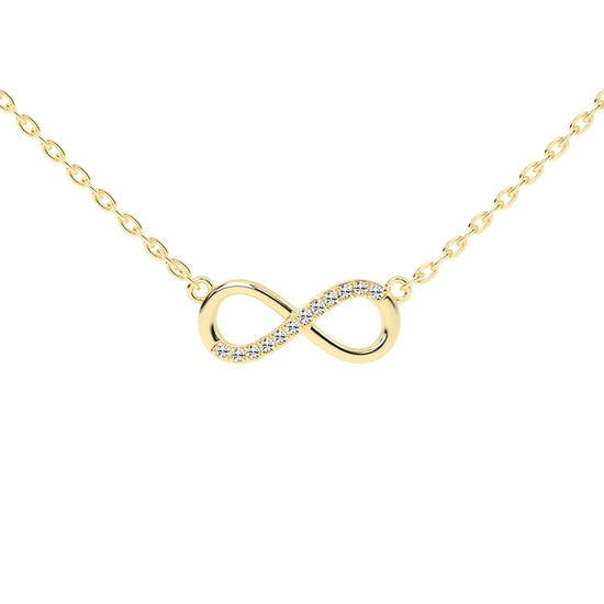 Ravella Infinity round cut casual lab diamond Pendant