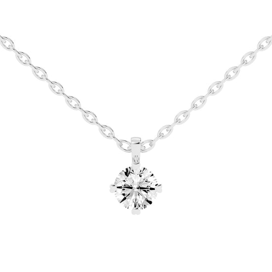 Elysian Spark – Classic Solitaire Pendant