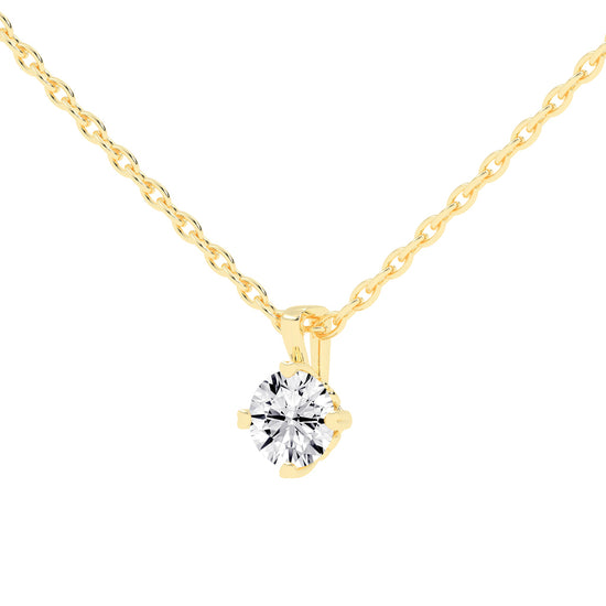 Elysian Spark – Classic Solitaire Pendant