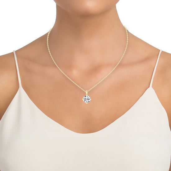 Elysian Spark – Classic Solitaire Pendant