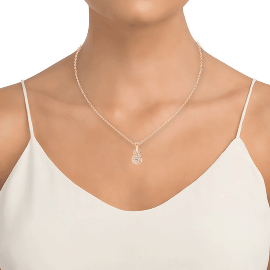 Adele Infinity Round Cut Delicate Lab Diamond Pendant