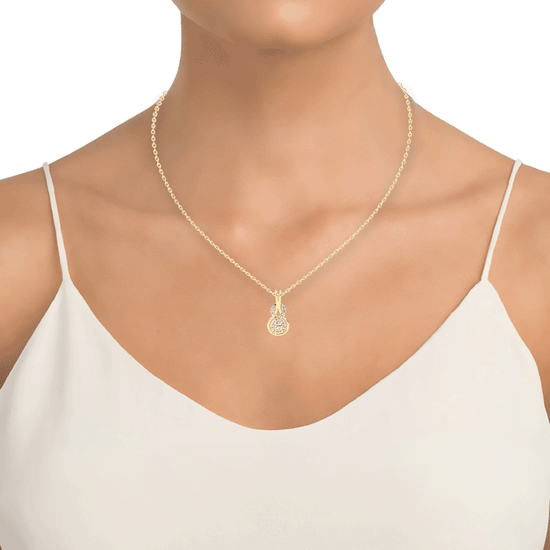 Adele Infinity Round Cut Delicate Lab Diamond Pendant