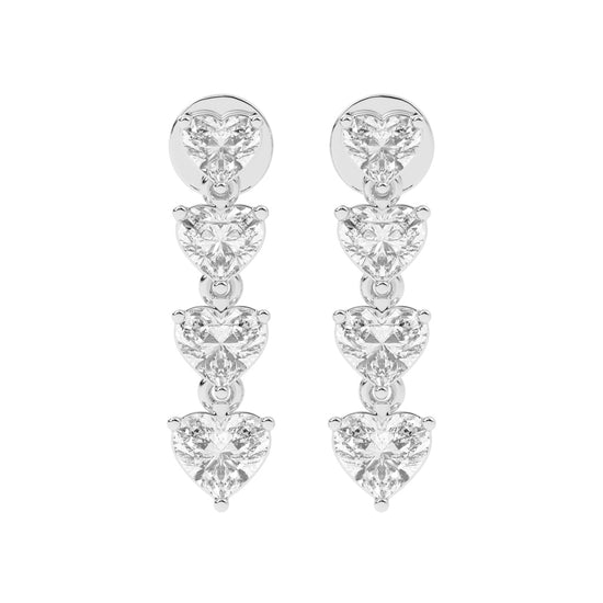 2Ct Round Shape Yellow Gold Solitaire Studs Earrings