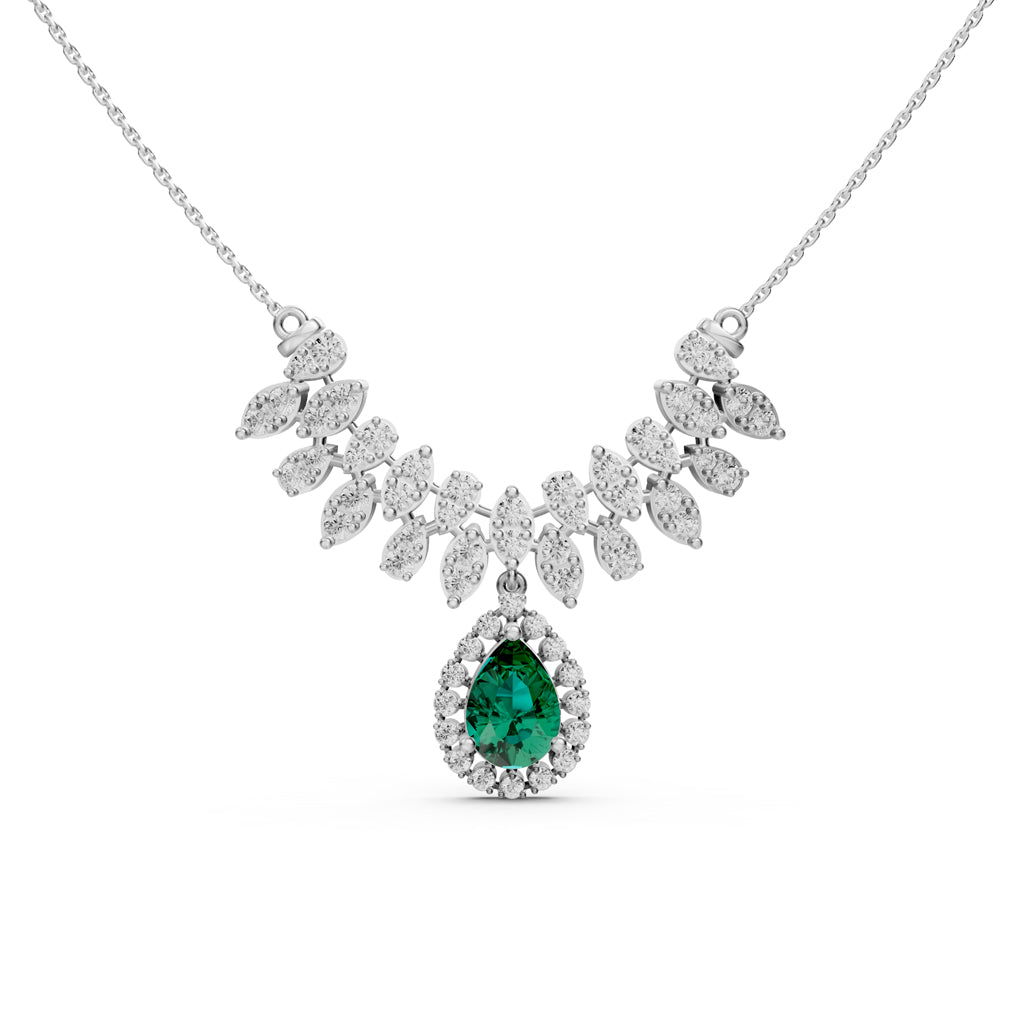 3Ct Pear Shape Fancy Mangalsutra