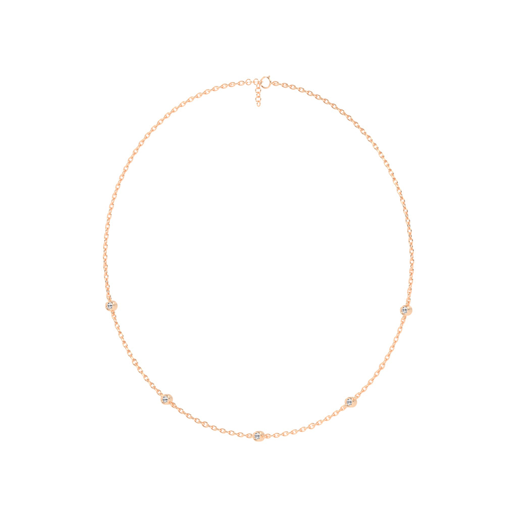 0.25Ct Round Shape Delicate Mangalsutra