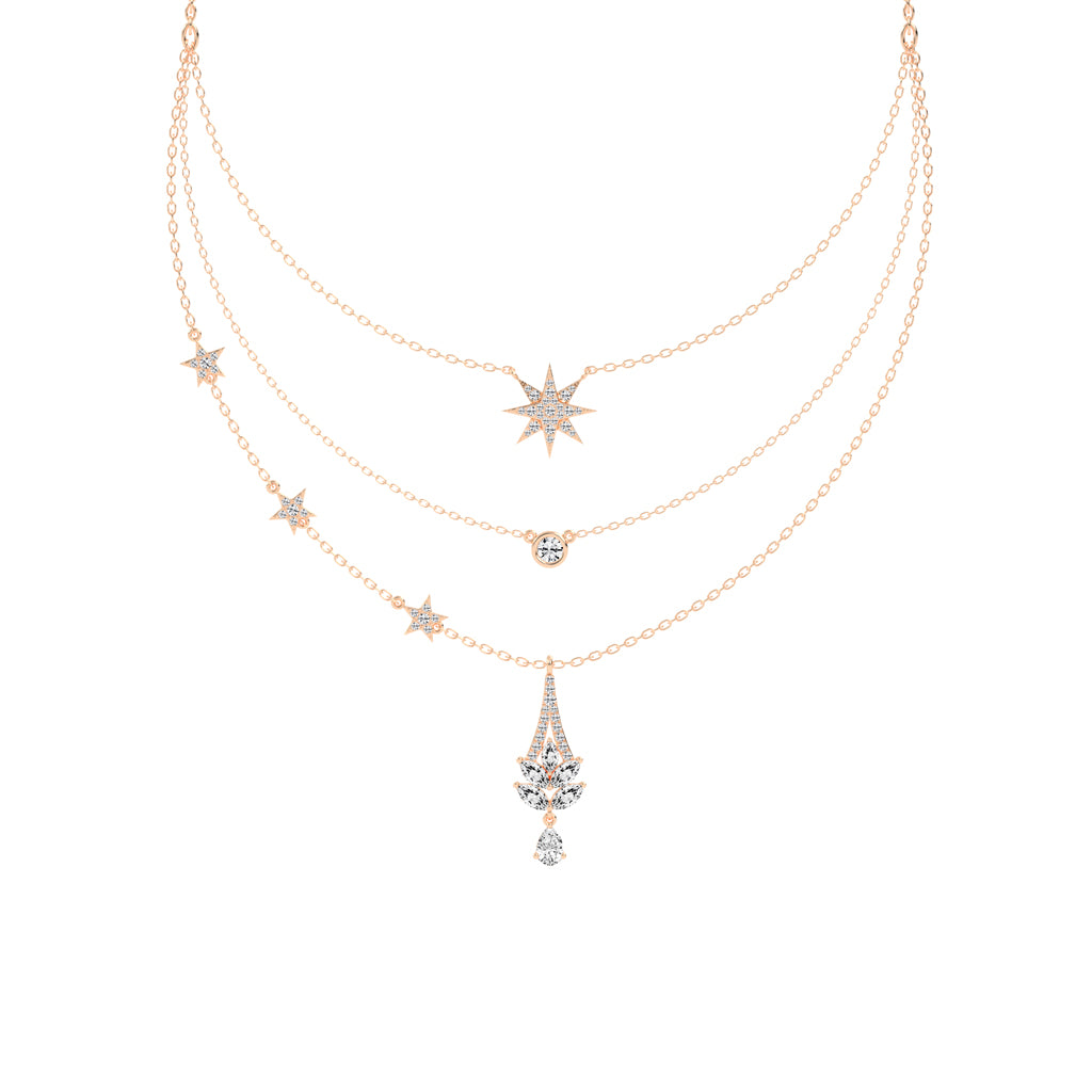 2.25Ct Pear Shape Fancy Mangalsutra