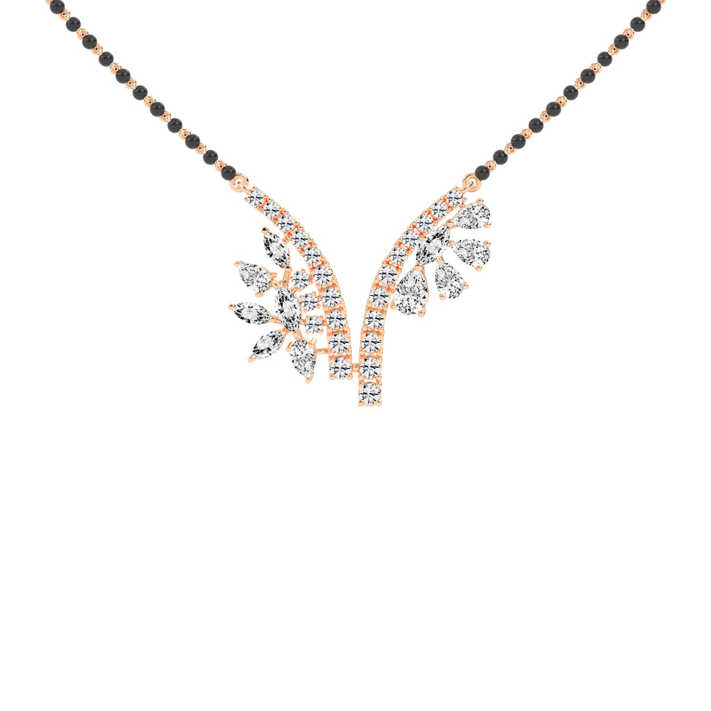 3.25Ct Marquise Shape Fancy Mangalsutra
