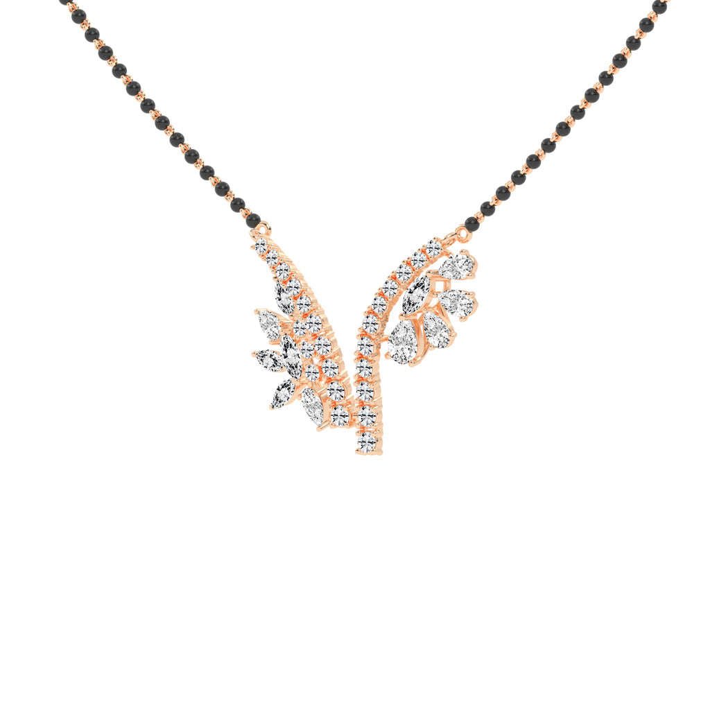 3.25Ct Marquise Shape Fancy Mangalsutra