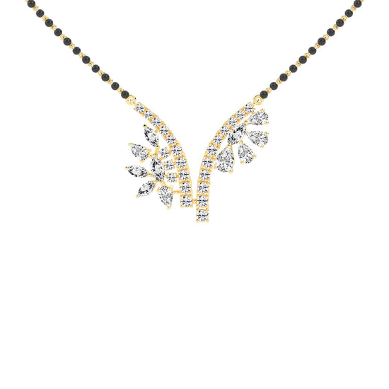 3.25Ct Marquise Shape Fancy Mangalsutra