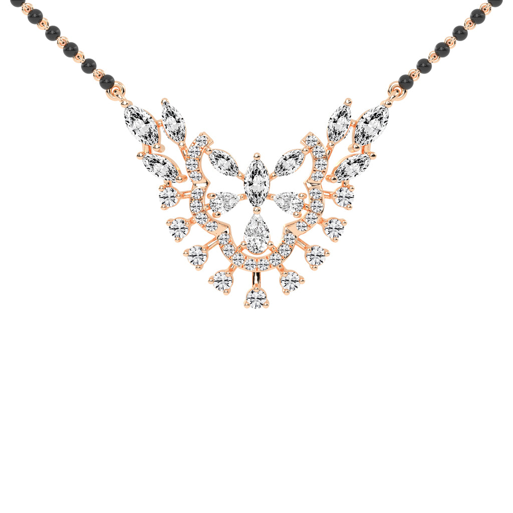 2.50Ct Marquise Shape Fancy Mangalsutra