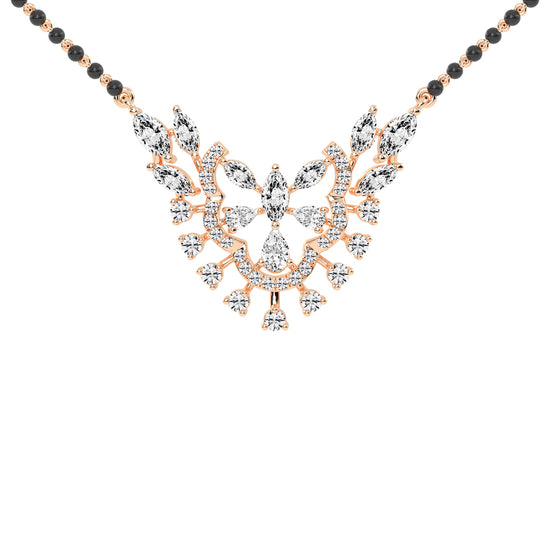 2.50Ct Marquise Shape Fancy Mangalsutra