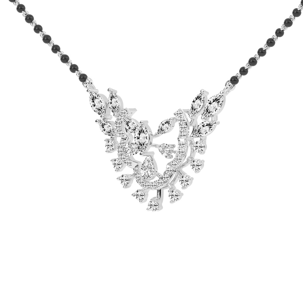 2.50Ct Marquise Shape Fancy Mangalsutra