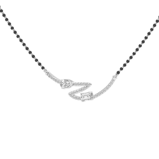 2.25Ct Pear Shape Fancy Mangalsutra