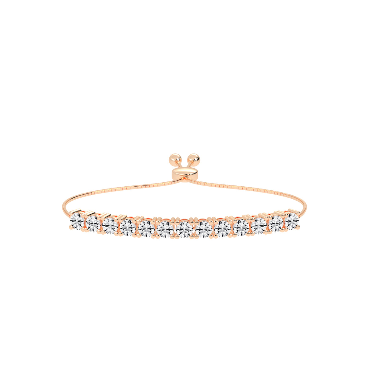 Delisora Pinched Round Cut Delicate Lab Diamond Ring