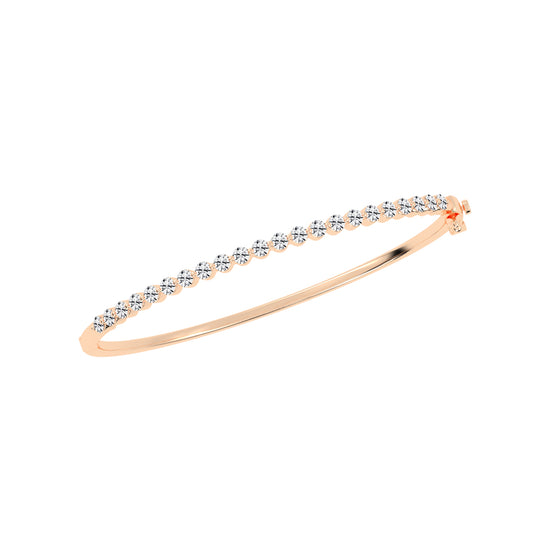 Lira Bar Setting Round Cut Kada Lab Diamond Bracelet